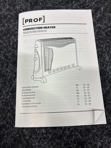 1551273-11 2 st Konvektorelement Prof Turbo 2000W