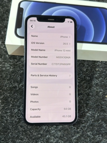 1516078-3 Mobiltelefon - Apple iPhone 12 mini 64 GB