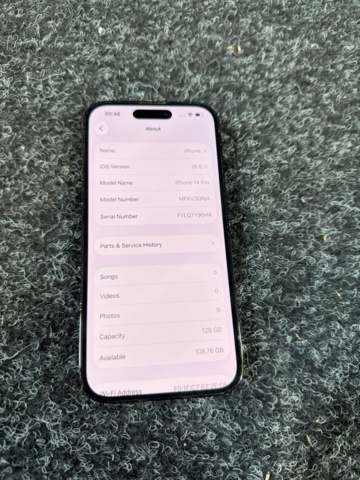 1516087-2 Mobiltelefon - Apple iPhone 14 Pro (128 GB)