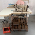 1546027-4 Industrial sewing machine - Pfaff 1242 - double needle, hem folder and puller