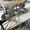 1546028-5 Industrial sewing machine - PFAFF 142, double needle with accessories for pleat sewing