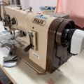 1546027-2 Industrial sewing machine - Pfaff 1242 - double needle, hem folder and puller