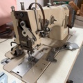 1546027-5 Industrial sewing machine - Pfaff 1242 - double needle, hem folder and puller