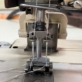 1546027-7 Industrial sewing machine - Pfaff 1242 - double needle, hem folder and puller