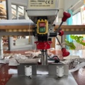 1546043-2 Drilling machine with rig for center drilling of pleated blinds
