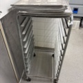 1544684-4 Tray trolley and plates