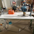 1546040-4 Pleating machine fabric cutting with heat and hole drilling in fabric
