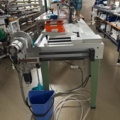 1546040-3 Pleating machine fabric cutting with heat and hole drilling in fabric