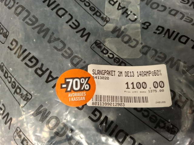 1551253-5 Slangpaket 2m, backslagsventiler, slangsockelset m.m.
