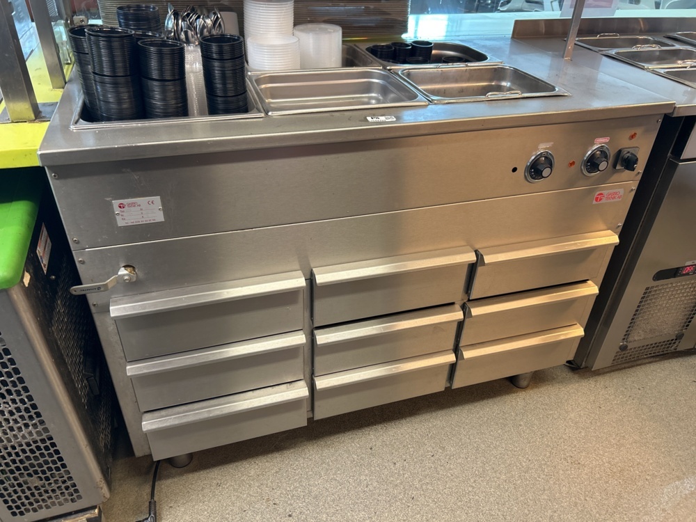 1544789-1 Vattenbad med lådor - Gastro Teknik AB D1210