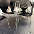 1546072-2 Dining table with chairs, serving trolley and kitchen appliances/equipment