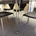 1546072-7 Dining table with chairs, serving trolley and kitchen appliances/equipment