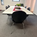 1546072-9 Dining table with chairs, serving trolley and kitchen appliances/equipment