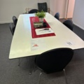 1546072-10 Dining table with chairs, serving trolley and kitchen appliances/equipment