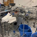 1546077-3 Lot of cleaning carts on wheels