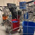 1546077-6 Lot of cleaning carts on wheels