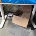 1546076-9 Collection with shelves, desks, shutter cabinets, decks and chairs, etc.