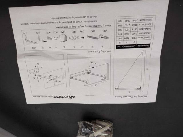1528949-6 Wall bracket, 4 pcs - AVPro, 750 mm