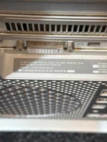 1516118-7 Stationär dator - Apple Mac Pro A1289 (Reservdelsobjekt)