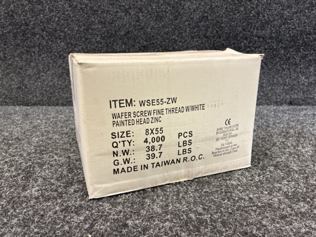 1551547-1 Approx. 4000 pcs Mounting screw white 4.2x55mm