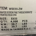 1551547-2 Approx. 4000 pcs Mounting screw white 4.2x55mm