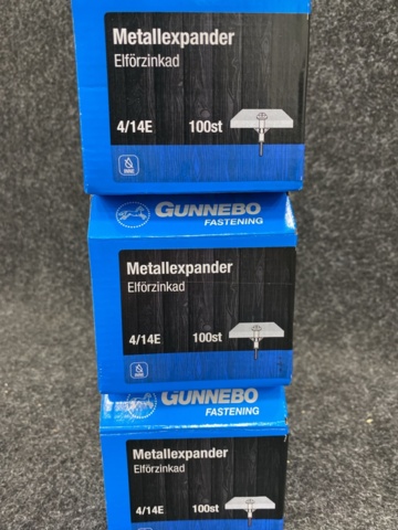 1551549-3 700 pcs Metal expanders, Gunnebo