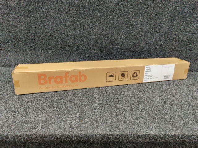 Träparasoll Brafab Trieste 2,5m Svart