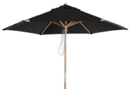 1551601 Träparasoll Brafab Trieste 2,5m Svart