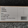 1551601-5 Wooden parasol Brafab Trieste 2.5m Black