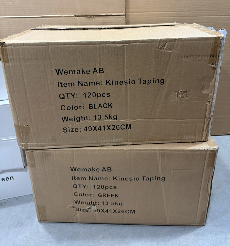 1551271-2 Kinesiology tape, approx. 4,000 pcs - Sports tape, 5 cm x 5 m, mixed colors