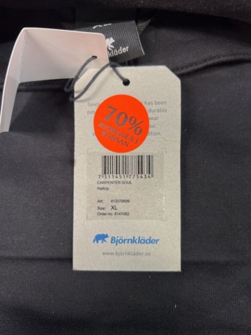 1551675-5 Sweatshirt, varselväst & långärmad t-shirt Björnkläder, Strl L-2XL