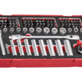 1551836-1 Socket Wrench Set - Teng Tools, TEA487, 1/4 inch