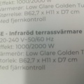 1551321-4 Terrassvärmare - Outfit, 2000W, med fjärrkontroll