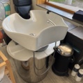 1548827-7 Dubbel schamponeringsstation för frisörsalong