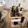 1548827-13 Dubbel schamponeringsstation för frisörsalong