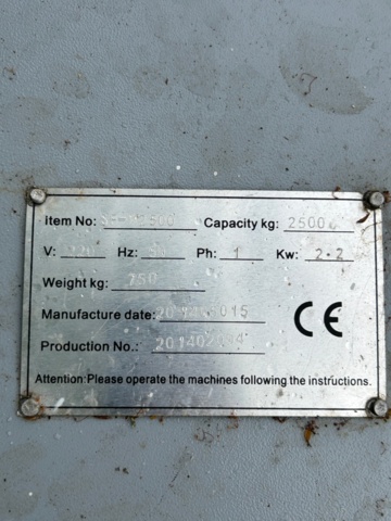 1436428-6 Enpelarlyft flyttbar - SF-M2500