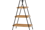 1537206 Shelf - 4Living, bamboo and metal, 56 x 31 x 94 cm