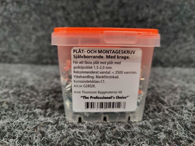 1552188-5 3500 st Plåt- & montageskruv 4.8x13mm, Grabber