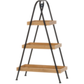 1537207-1 Hylla - 4Living, bambu och metall, 56 x 31 x 94 cm