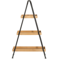 1537208-3 Hylla - 4Living, bambu och metall, 56 x 31 x 94 cm