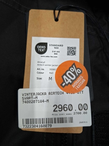 1551414-6 Winter jacket Fristads 4410 GTT, Size M