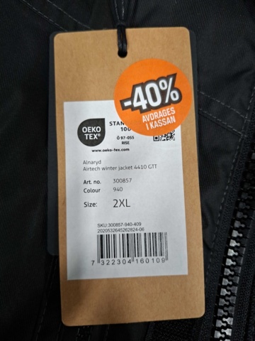 1551415-6 Winter jacket Fristads 4410 GTT, Size 2XL