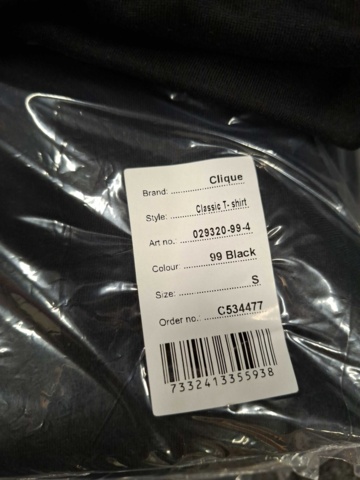 1551418-6 56 T-shirts Clique Classic-T, Size XS-4XL