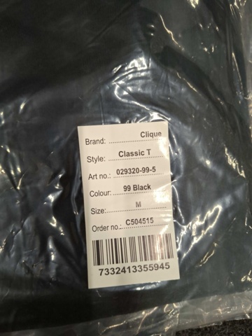 1551418-7 56 T-shirts Clique Classic-T, Size XS-4XL