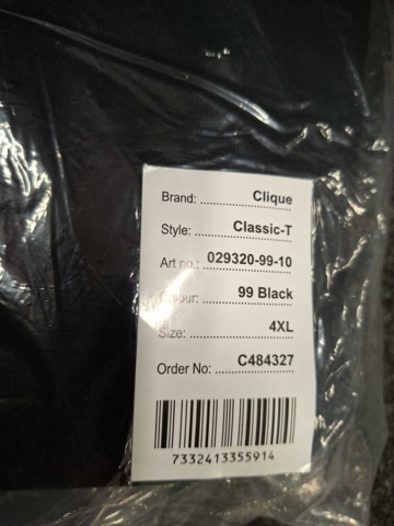 1551418-10 56 T-shirts Clique Classic-T, Size XS-4XL