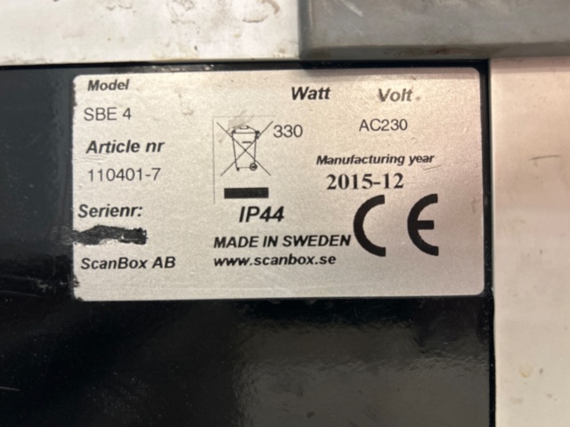 1545861-8 Värmeutrustning - ScanBox SBE4