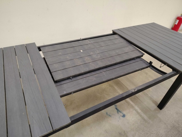 1553932-9 Utdragbart trädgårdsbord - Jutlandia, svart
