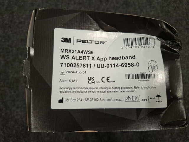 1554008-6 Hearing protection 3M Peltor WS Alert X
