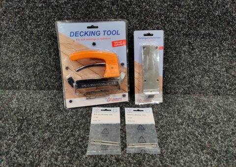 Tralljigg/Decking Tool med förlängare och bits
