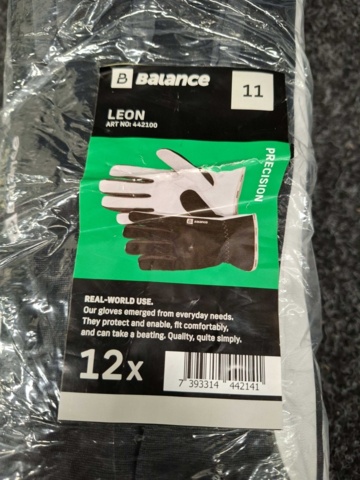 1554010-2 15 pcs Work Gloves Balance Leon Summer & Winter, Size 11